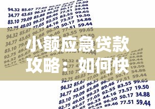 小额应急贷款攻略：如何快速申请平台与银行借款