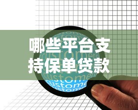 哪些平台支持保单贷款？这10家正规机构值得了解
