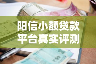 阳信小额贷款平台真实评测：资质、利率、优缺点全解析