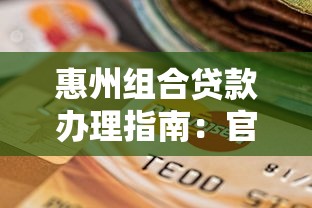 惠州组合贷款办理指南：官网申请流程与平台选择技巧
