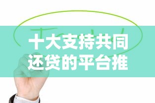 十大支持共同还贷的平台推荐：轻松分担贷款压力