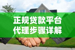 正规贷款平台代理步骤详解：如何选择靠谱渠道赚钱