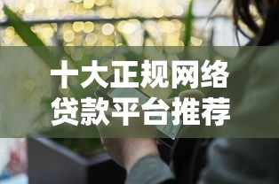 十大正规网络贷款平台推荐：快速借款、低息安全的选择