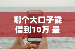 哪个大口子能借到10万 最新靠谱网贷平台实测推荐