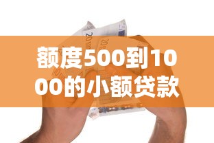额度500到1000的小额贷款秒批平台推荐，急用钱必看