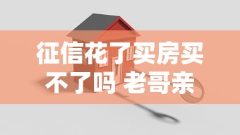 征信花了买房买不了吗 老哥亲测3招搞定银行贷款和网贷口子
