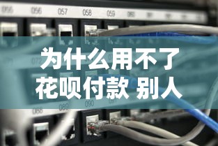为什么用不了花呗付款 别人可以？5个真实原因和解决办法