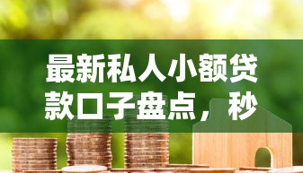 最新私人小额贷款口子盘点，秒下款不查征信的宝藏平台