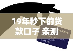 19年秒下的贷款口子 亲测这几个平台放款快得像坐火箭