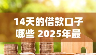 14天的借款口子哪些 2025年最新靠谱短期贷款推荐