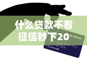 什么贷款不看征信秒下2025 这5个口子亲测放水到账贼快