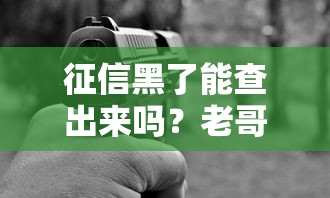 征信黑了能查出来吗？老哥亲测3秒出结果的网贷神器
