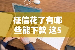 征信花了有哪些能下款 这5个良心口子秒到账不查大数据