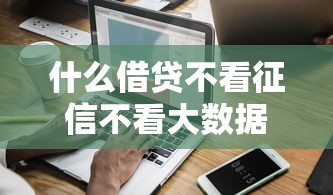 什么借贷不看征信不看大数据 实测这三个口子秒过不查信用