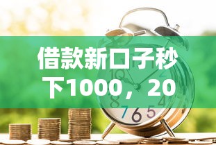 借款新口子秒下1000，2025最新零门槛小额贷款实测分享