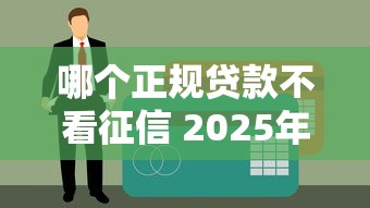 哪个正规贷款不看征信 2025年实测5家良心平台推荐