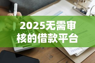 2025无需审核的借款平台，秒到账不查征信的黑科技口子