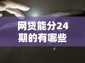 网贷能分24期的有哪些？2025最新靠谱分期平台大盘点