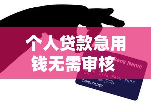 个人贷款急用钱无需审核 秒到账低息正规平台亲测靠谱