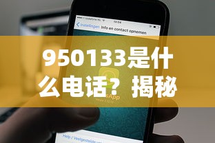 950133是什么电话？揭秘这个贷款客服热线的真实身份
