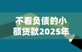 不看负债的小额贷款2025年最新良心口子，黑户秒过真不是吹！