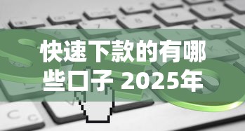 快速下款的有哪些口子 2025年实测5个秒到账平台