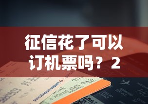 征信花了可以订机票吗？2025年实测5个能买票的网贷口子