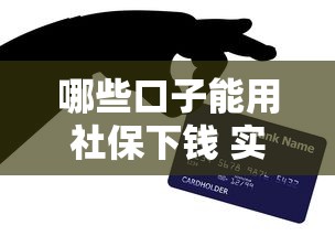 哪些口子能用社保下钱 实测5个秒批贷款平台亲测靠谱