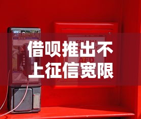 借呗推出不上征信宽限期政策，紧急周转用户迎来重大利好