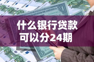 什么银行贷款可以分24期 这5家银行分期政策最给力