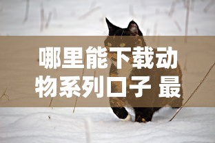 哪里能下载动物系列口子 最新靠谱渠道实测分享
