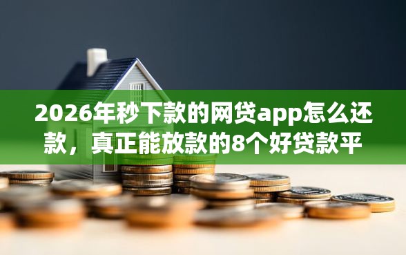 2026年秒下款的网贷app怎么还款，真正能放款的8个好贷款平台推荐