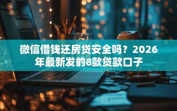 微信借钱还房贷安全吗？2026年最新发的8款贷款口子
