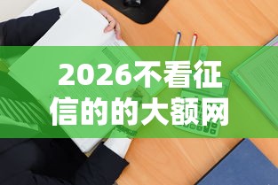 2026不看征信的的大额网贷，差3000元就选这5个平台