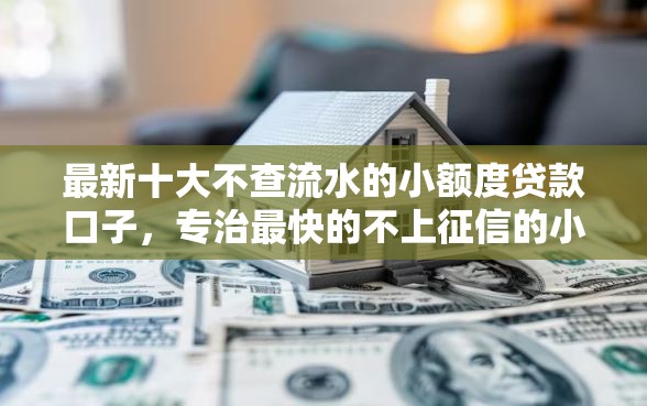 最新十大不查流水的小额度贷款口子，专治最快的不上征信的小贷软件
