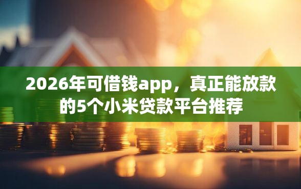 2026年可借钱app，真正能放款的5个小米贷款平台推荐