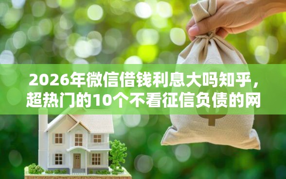 2026年微信借钱利息大吗知乎，超热门的10个不看征信负债的网贷百分百下款口子推荐