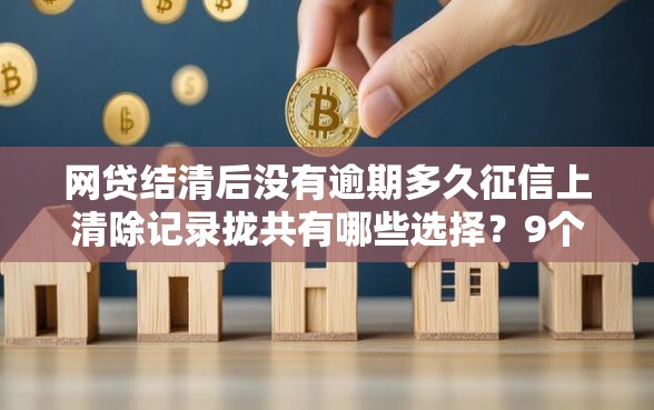 网贷结清后没有逾期多久征信上清除记录拢共有哪些选择？9个无视一切包下款口子详解
