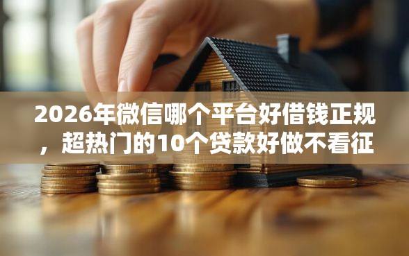 2026年微信哪个平台好借钱正规，超热门的10个贷款好做不看征信的口子推荐