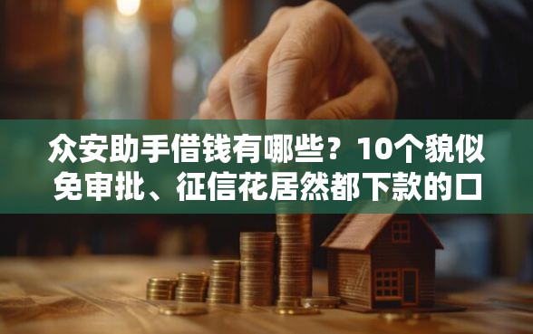 众安助手借钱有哪些？10个貌似免审批、征信花居然都下款的口子合集