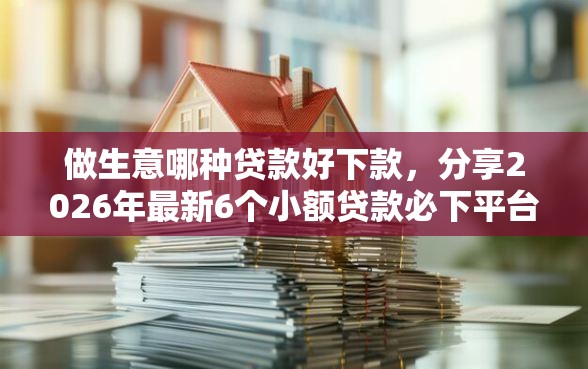 做生意哪种贷款好下款，分享2026年最新6个小额贷款必下平台