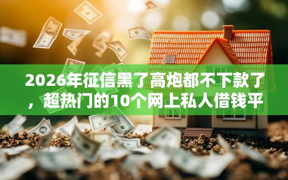 2026年征信黑了高炮都不下款了，超热门的10个网上私人借钱平台推荐