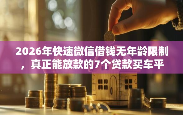 2026年快速微信借钱无年龄限制，真正能放款的7个贷款买车平台推荐