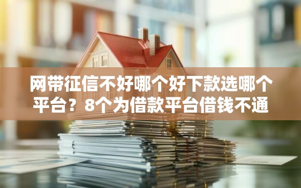 网带征信不好哪个好下款选哪个平台？8个为借款平台借钱不通过推荐