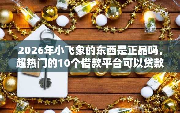 2026年小飞象的东西是正品吗，超热门的10个借款平台可以贷款推荐