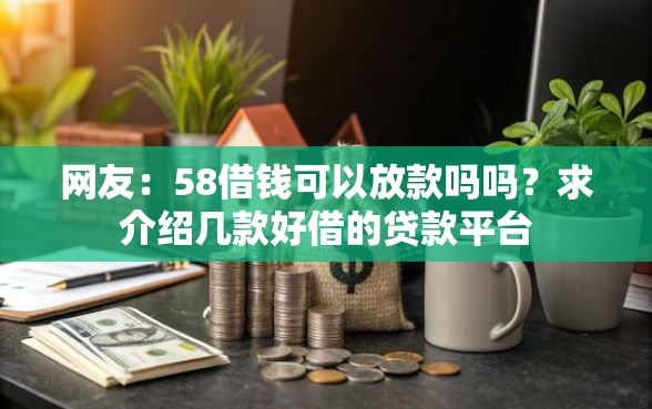 网友：58借钱可以放款吗吗？求介绍几款好借的贷款平台