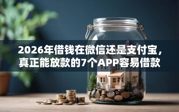 2026年借钱在微信还是支付宝，真正能放款的7个APP容易借款1万块的口子推荐