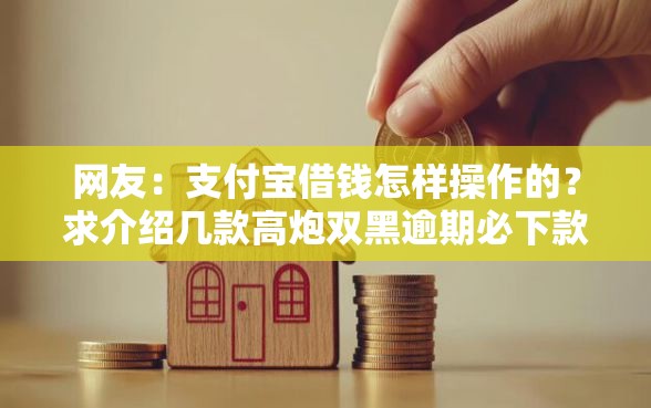 网友：支付宝借钱怎样操作的？求介绍几款高炮双黑逾期必下款软件