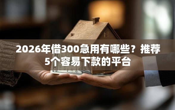 2026年借300急用有哪些？推荐5个容易下款的平台