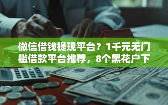 微信借钱提现平台？1千元无门槛借款平台推荐，8个黑花户下款口子盘点